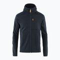 Férfi trekking pulóver Fjällräven Keb Fleece Hoodie navy blue F81878