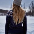 Fjällräven női pulóver Övik Knit Cardigan sötét navy 11