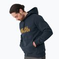 Férfi Fjällräven Logo kapucnis pulóver sötétkék F84144
