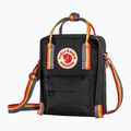 Fjällräven Kanken Rainbow Sling 2.5 l fekete/szivárvány mintás 2