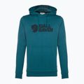 Férfi trekking pulóver Fjällräven Logo Hoodie deep sea