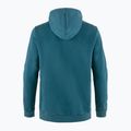 Férfi trekking pulóver Fjällräven Logo Hoodie deep sea 5