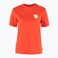 Női póló Fjällräven Walk With Nature flame orange