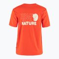 Női póló Fjällräven Walk With Nature flame orange 2
