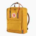 Fjällräven Kanken Rainbow 16 l okkersárga/szivárvány mintás városi hátizsák 2