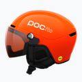 Gyerek sísisak POC POCito Obex Visor S2 Jr fluorescent orange 2
