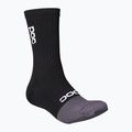 Kerékpáros zokni POC Flair Mid uranium black/sylvanite grey