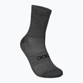Kerékpáros zokni POC Zephyr Merino Mid sylvanite grey melange