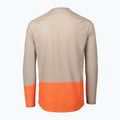Férfi kerékpáros hosszú ujjú POC MTB Pure light sandstone beige/zink orange 2