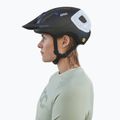 Kerékpáros sisak POC Axion Race MIPS uranium black matt/hydrogen white 8