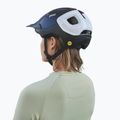 Kerékpáros sisak POC Axion Race MIPS uranium black matt/hydrogen white 9