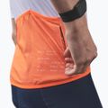 Férfi kerékpáros mez POC Essential Road Logo granite grey/zink orange 5