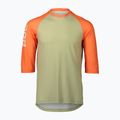 Férfi kerékpáros mez POC MTB Pure 3/4 prehnite green/zink orange
