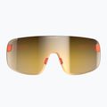 Kerékpáros szemüveg POC Elicit fluorescent orange translucent/clarity road gold 2