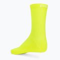 POC Fluo Sock Mid fluoreszkáló sárga/zöld kerékpáros zokni 2