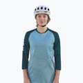 Női kerékpáros mez POC MTB Pure 3/4 lt dioptase blue/dioptase blue