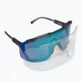 Kerékpáros szemüveg POC Devour uranium black/grey/deep green mirror 6