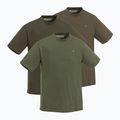 Pinewood férfi 3 db póló zöld/barna/khaki