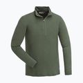 Férfi thermo pulóver Pinewood Abisko Merino Base Layer Half Zip d.mossgreen