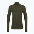 Férfi thermo pulóver Pinewood Abisko Merino Base Layer Half Zip d.mossgreen