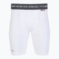 Kompressziós rövidnadrág lágyékvédővel Shock Doctor Compression fehér