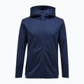 Férfi Peak Performance Rider Tech Zip Hood kapucnis trekking pulóver kék árnyék