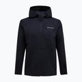 Férfi polár pulóver Peak Performance Trail Polartec Power Grid Half Zip Hood black 4