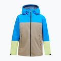 Férfi Peak Performance Trail Hipe Shell dzseki ragyogó kék/bézs/napfényes/ napfényes 5