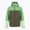 Férfi Peak Performance Trail Hipe Shell kabát borsmenta/fenyőtű/zöld esőkabát