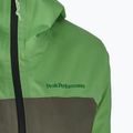 Női Peak Performance Trail Hipe Shell kabát borsmenta/fenyőtű/élénk esőkabát 3