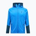 Férfi pulóver Peak Performance Rider Essentials Zip Hood Azure Ascent/Mountain Lake