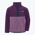 Gyerek polár pulóver Didriksons Monte 6 Half Button northern purple