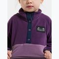 Gyerek polár pulóver Didriksons Monte 6 Half Button northern purple 7