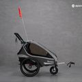 Qeridoo Kidgoo1 együléses kerékpár utánfutó Sport szürke Q8S-20-G 12