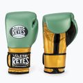 Boxkesztyű Cleto Reyes Velcro Sparring metalic green/gold wbc
