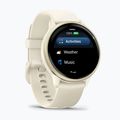 Garmin Vivoactive 6 okosóra lunar gold/bone 2
