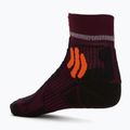 Férfi trekking zokni X-Socks Trail Run Energy bordó-narancs RS13S19U-O003 2