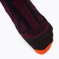 Férfi trekking zokni X-Socks Trail Run Energy bordó-narancs RS13S19U-O003 4