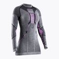Női termál póló X-Bionic Apani 4.0 Merino szürke/lila APWT06W19W 4