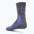 Női trekking zokni X-Socks Trek X Merino szürke lila melange/szürke melange szürke melange 2