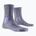 Női trekking zokni X-Socks Trek X Merino szürke lila melange/szürke melange szürke melange 4