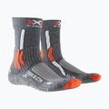 Zokni X-Socks Trek X CTN stone grey melange/ x-orange