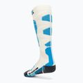 Női sízokni X-Socks Ski Silk Merino 4.0 fehér/fekete/türkiz színű sízokni 2