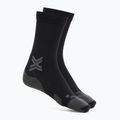 X-Socks Run Discover Crew fekete/szürke zokni