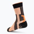 X-Bionic Terraskin X01 x fekete/sötét barack/friss barack futócipő 9