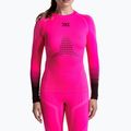 Női Termoaktiv pulóver X-Bionic Invent Graphics LS fluo pink/x white