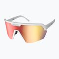 SCOTT Sport Shield white matt/red chrome napszemüveg