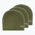 SCOTT Fleece Lt Beanie téli sapka 3 db fir green