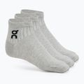 On Running Logo Sock Mid 3 pár heather szürke