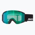 Síszemüveg SCOTT Shield black/amp green chrome